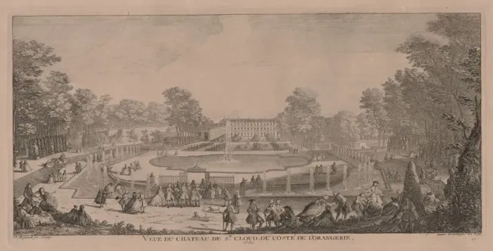 Framed Print : Chateau St. Cloud. Creator: Jacques Rigaud (French, 1681-1754) Framed Print : Chateau St. Cloud. Creator: Jacques Rigaud (French, 1681-1754)