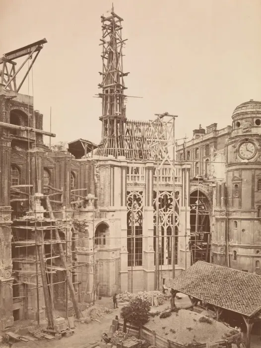 Framed Print : Chateau de St. -Germain-en-Laye, Interieur de la cour, Chapelle, 1862-67 Framed Print : Chateau de St. -Germain-en-Laye, Interieur de la cour, Chapelle, 1862-67