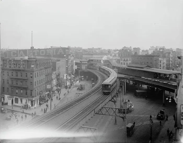 Framed Print : Chatham Square, New York City, N.Y. ca 1900. Creator: Unknown Framed Print : Chatham Square, New York City, N.Y. ca 1900. Creator: Unknown