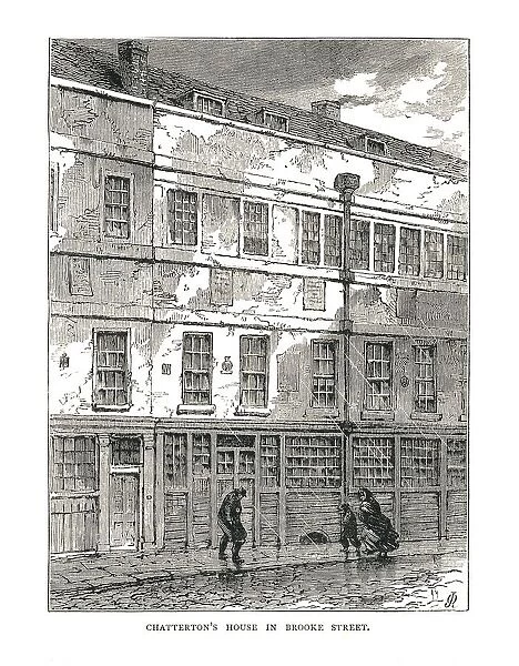 Chattertons House in Brooke Street, 1878