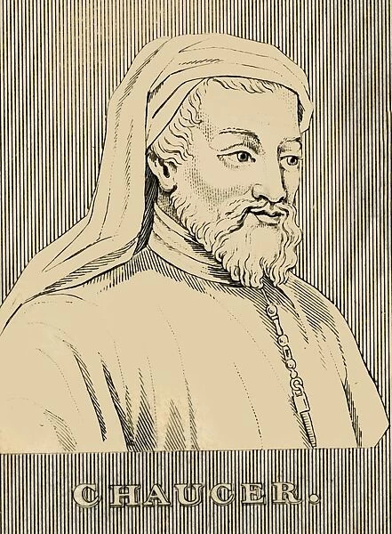Chaucer, (1343-1400), 1830. Creator: Unknown