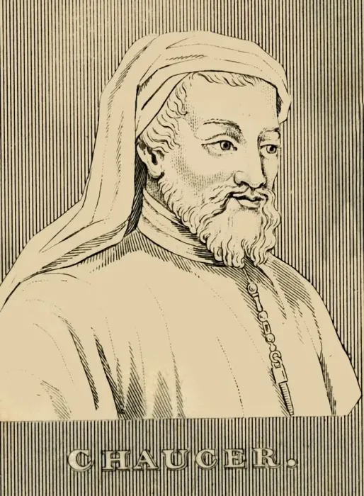 Framed Print : Chaucer, (1343-1400), 1830. Creator: Unknown Framed Print : Chaucer, (1343-1400), 1830. Creator: Unknown