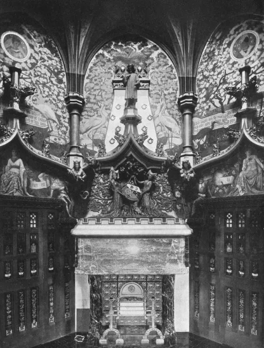 Framed Print : The Chaucer Room, Cardiff Castle, Wales, 1924-1926. Artist: HN King Framed Print : The Chaucer Room, Cardiff Castle, Wales, 1924-1926. Artist: HN King