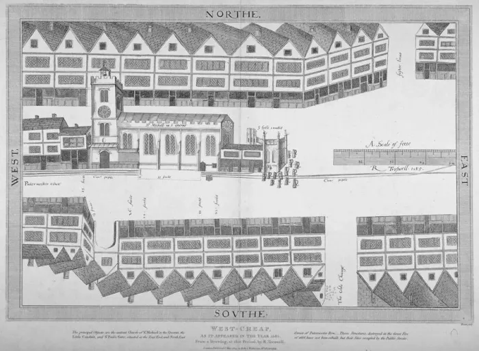 Framed Print : Cheapside, City of London, 1585 (1814). Artist: Bartholomew Howlett Framed Print : Cheapside, City of London, 1585 (1814). Artist: Bartholomew Howlett