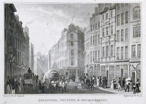 Cheapside, London, 1827