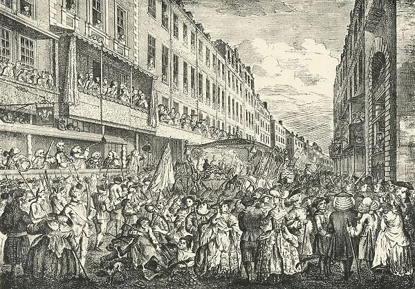 Cheapside on Lord Mayors Day, 1761, (1925). Creator: Unknown