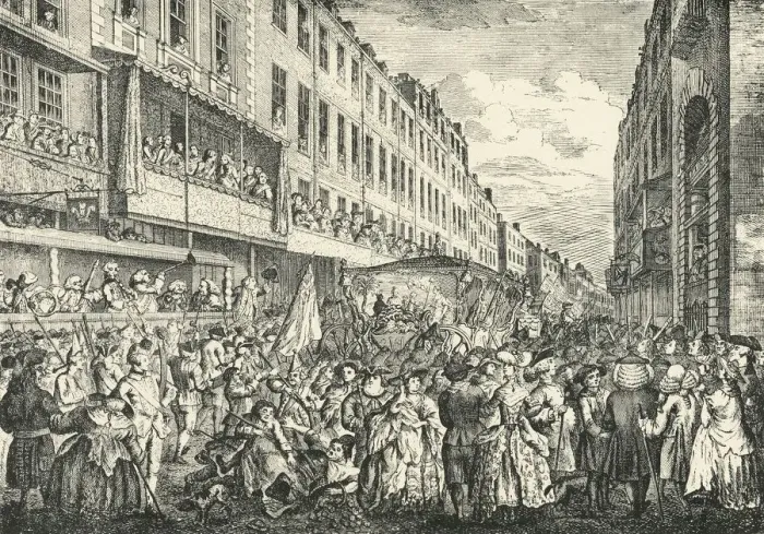 Framed Print : Cheapside on Lord Mayors Day, 1761, (1925). Creator: Unknown