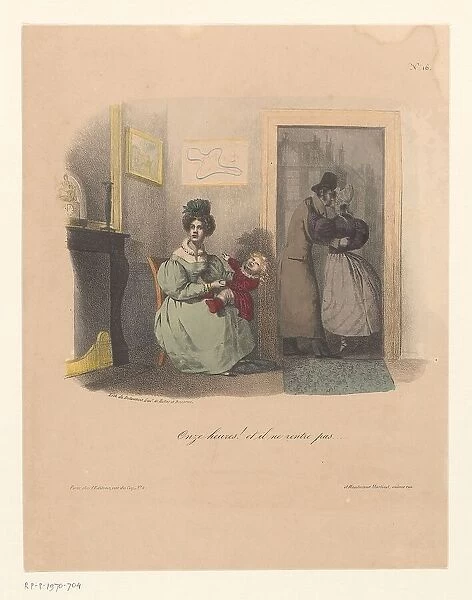 The cheated wife, 1830-1831. Creators: Anon, Nicolas-Louis Delaunois, Martinet Hautecoeur