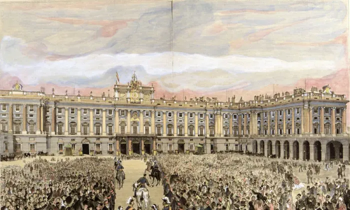 Framed Print : Check the king in the Royal Palace of Madrid, Alfonso XII, King of Spain (1857-1885) Framed Print : Check the king in the Royal Palace of Madrid, Alfonso XII, King of Spain (1857-1885)