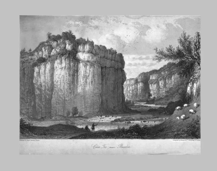 Framed Print : Chee Tor near Buxton, c1840. Creator: Unknown Framed Print : Chee Tor near Buxton, c1840. Creator: Unknown