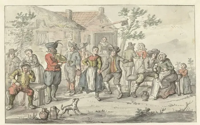 Framed Print : Cheerful company at an inn, 1661-1693. Creator: Gerrit Grasdorp Framed Print : Cheerful company at an inn, 1661-1693. Creator: Gerrit Grasdorp