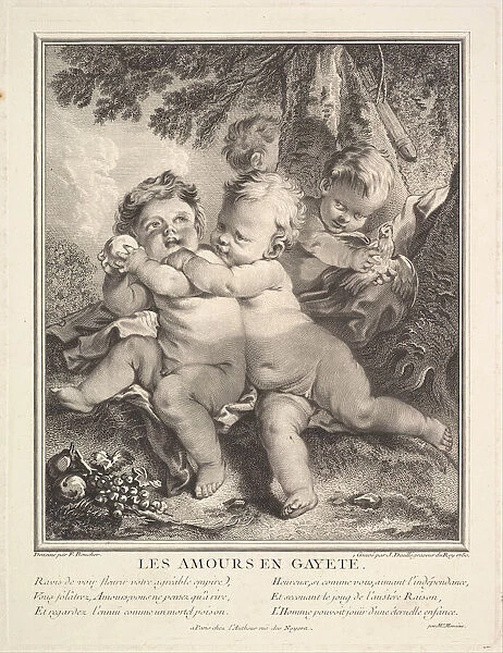 The Cheerful Cupids, 1750. Creator: Jean Daullé