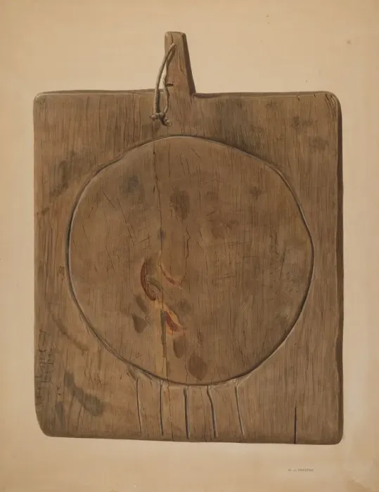 Framed Print : Cheese Draining Board, 1935 / 1942. Creator: Walter Praefke Framed Print : Cheese Draining Board, 1935 / 1942. Creator: Walter Praefke