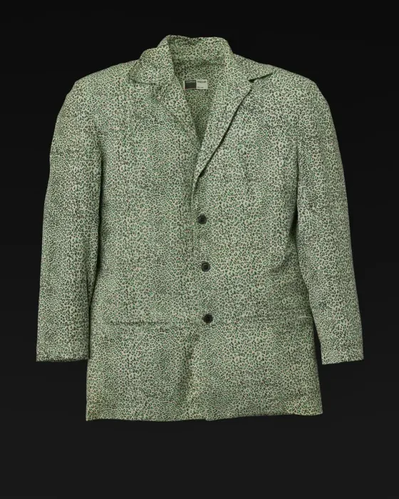 Framed Print : Cheetah print jacket designed by Willi Smith, 1969-1987. Creator: Willi Smith Framed Print : Cheetah print jacket designed by Willi Smith, 1969-1987. Creator: Willi Smith