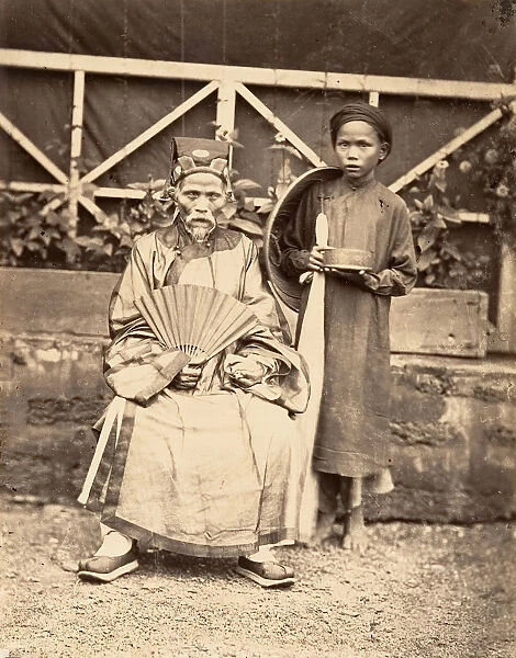 Chef de Village en Costume officiel, Cochinchine, 1866. Creator: Emile Gsell