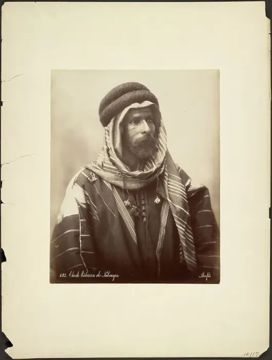 Framed Print : Cheik bedouin du Palmyre, about 1870-1880. Creator: Felix Bonfils Framed Print : Cheik bedouin du Palmyre, about 1870-1880. Creator: Felix Bonfils