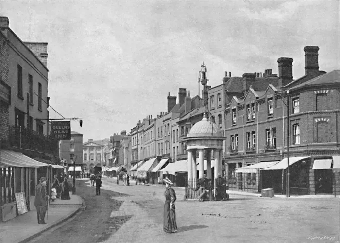 Framed Print : Chelmsford: High Street, c1896. Artist: Poulton & Co Framed Print : Chelmsford: High Street, c1896. Artist: Poulton & Co