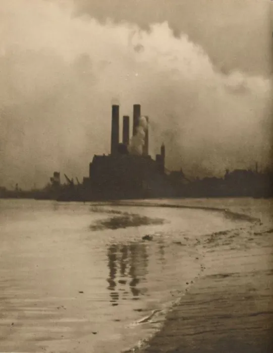 Framed Print : Chelsea Chimneys: Power Station on the Site of Old Cremorne Gardens, c1935. Creator: Huson Framed Print : Chelsea Chimneys: Power Station on the Site of Old Cremorne Gardens, c1935. Creator: Huson