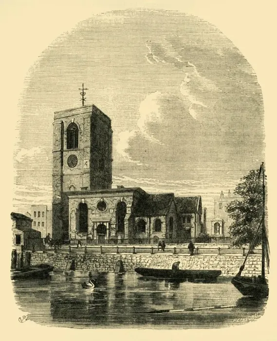 Framed Print : Chelsea Church, 1860, (c1876). Creator: Unknown Framed Print : Chelsea Church, 1860, (c1876). Creator: Unknown