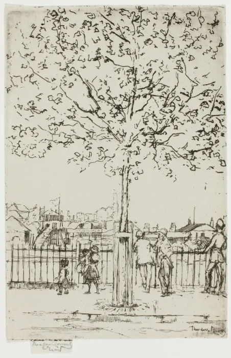 Framed Print : Chelsea Embankment, June, 5 p. m. 1889, 1889. Creator: Theodore Roussel Framed Print : Chelsea Embankment, June, 5 p. m. 1889, 1889. Creator: Theodore Roussel