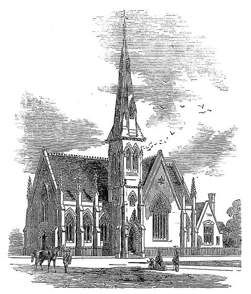 Chelsea new congregational church, Markham-Square, 1860. Creator: Unknown