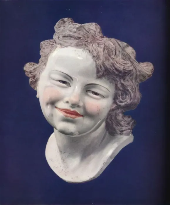 Framed Print : Chelsea Porcelain Head, c1746. Artist: Louis Francois Roubiliac Framed Print : Chelsea Porcelain Head, c1746. Artist: Louis Francois Roubiliac