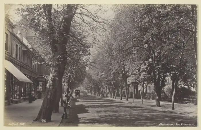 Framed Print : Cheltenham, the Promenade, 1860 / 94. Creator: Francis Bedford Framed Print : Cheltenham, the Promenade, 1860 / 94. Creator: Francis Bedford