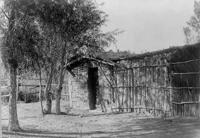 Framed Print : Chemehuevi modern home, c1907. Creator: Edward Sheriff Curtis Framed Print : Chemehuevi modern home, c1907. Creator: Edward Sheriff Curtis