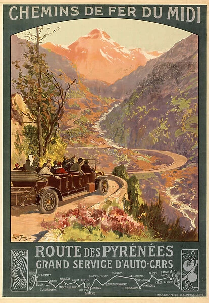 Chemin de fer du Midi. Route des Pyrenees, c. 1900-1910