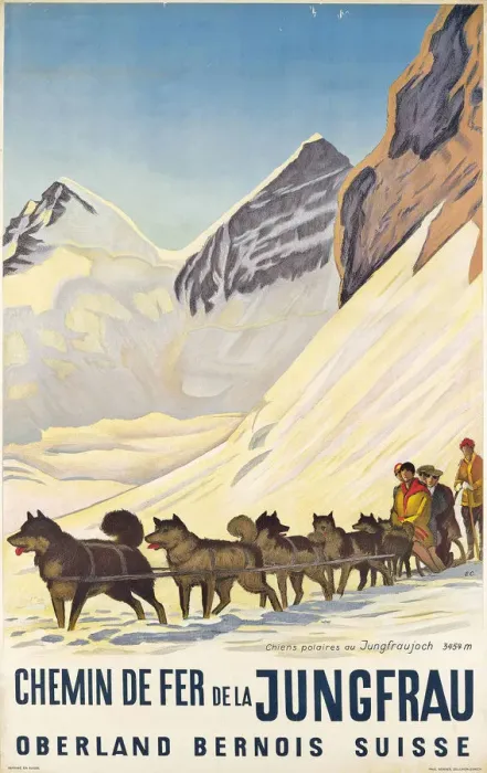 Framed Print : Chemin de Fer de la Jungfrau, 1925 Framed Print : Chemin de Fer de la Jungfrau, 1925