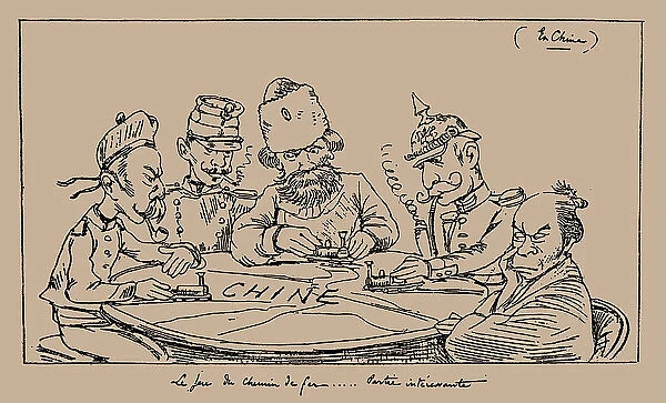 Chemin de fer (Railway) gambling game, 1898. Creator: Bigot, Georges (1860-1927)