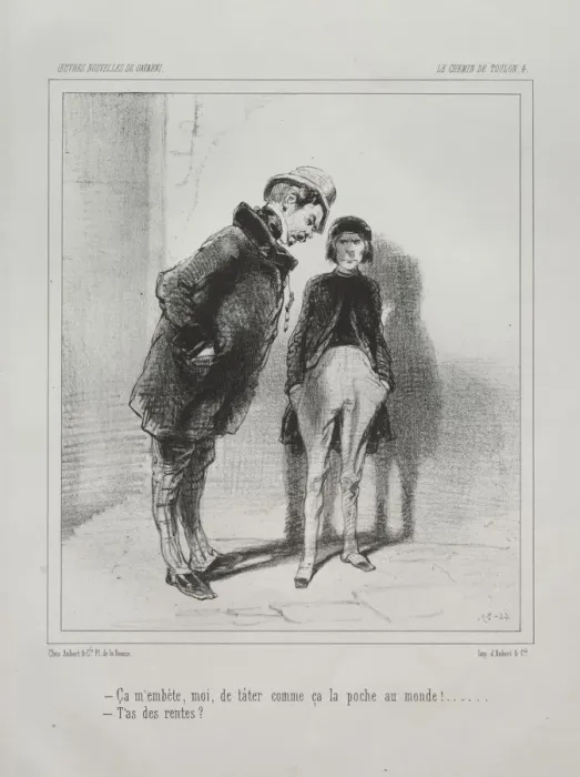 Framed Print : Chemin de Toulon. Creator: Paul Gavarni (French, 1804-1866) Framed Print : Chemin de Toulon. Creator: Paul Gavarni (French, 1804-1866)