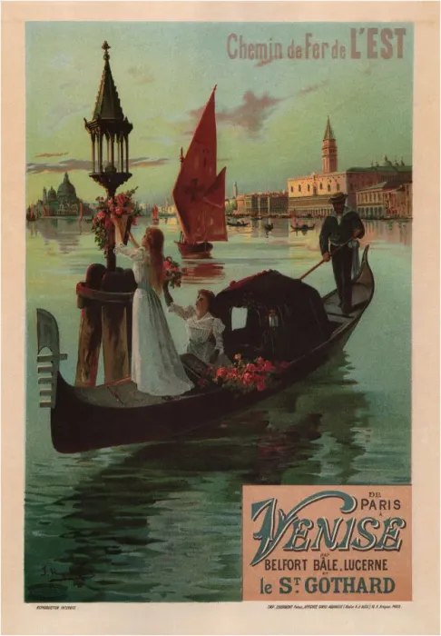 Framed Print : Chemins de fer de l Est, 1890. Artist: Hugo d Alesi, Frederic (1849-1906)