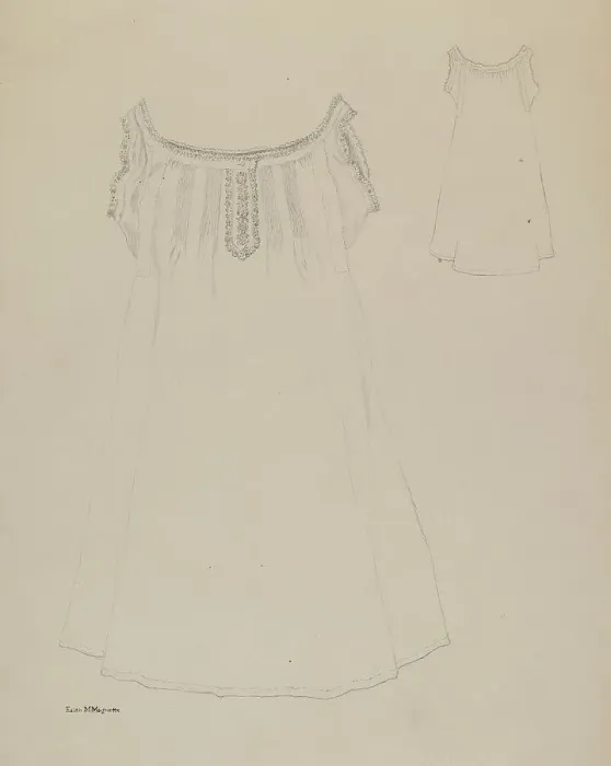 Framed Print : Chemise, c. 1937. Creator: Edith Magnette Framed Print : Chemise, c. 1937. Creator: Edith Magnette
