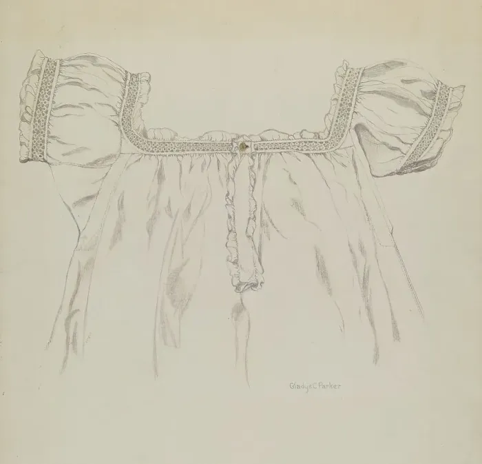 Framed Print : Chemise, c. 1937. Creator: Gladys C. Parker Framed Print : Chemise, c. 1937. Creator: Gladys C. Parker