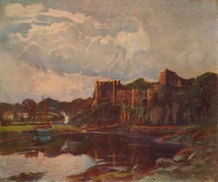 Framed Print : Chepstow Castle, c1862-1924, (1924). Artist: Louis Burleigh Bruhl Framed Print : Chepstow Castle, c1862-1924, (1924). Artist: Louis Burleigh Bruhl