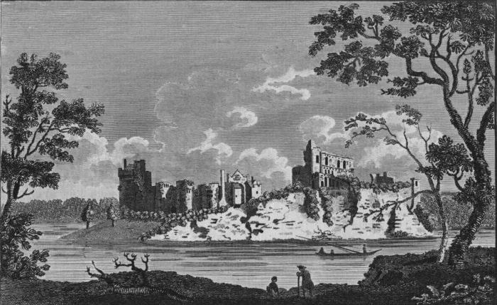 Framed Print : Chepstowe Castle, c19th century