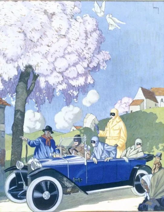 Framed Print : Cherchez la Femme, from Femina, pub. 1922 (pochoir print) Framed Print : Cherchez la Femme, from Femina, pub. 1922 (pochoir print)