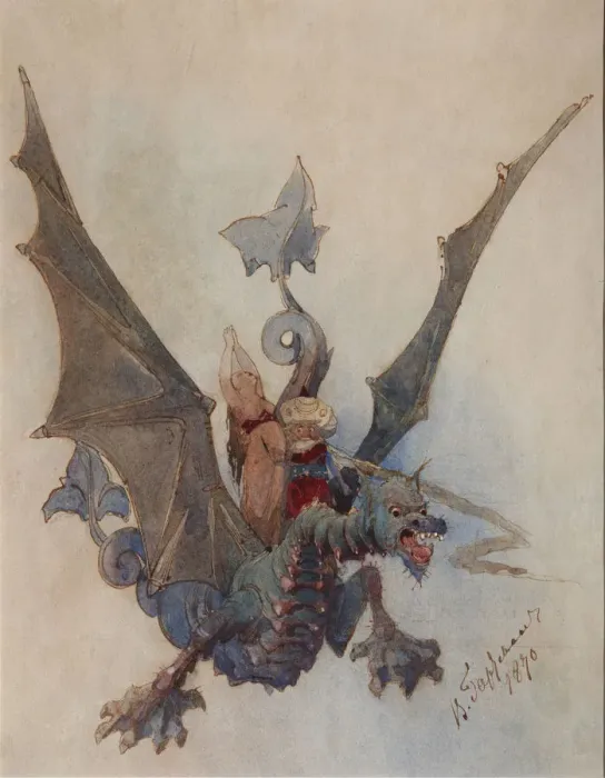 Framed Print : Chernomor and Lyudmila. Costume design for the opera Ruslan and Lyudmila by M. Glinka. Artist: Hartmann, Viktor Alexandrovich (1834-1873) Framed Print : Chernomor and Lyudmila. Costume design for the opera Ruslan and Lyudmila by M. Glinka. Artist: Hartmann, Viktor Alexandrovich (1834-1873)