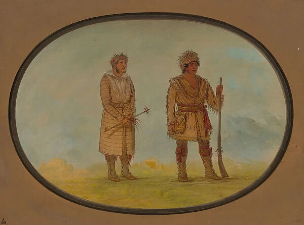 Two Cherokee Chiefs, 1861  /  1869. Creator: George Catlin
