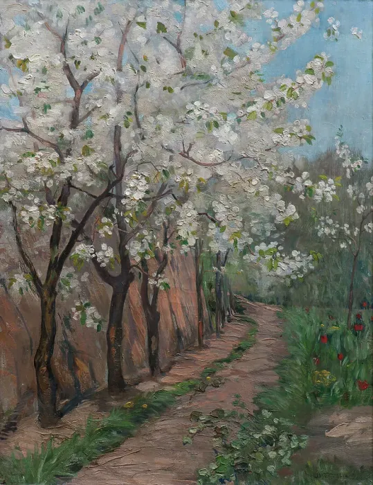 Framed Print : Cherry Blossom. Creator: Ingeborg Eggertz Framed Print : Cherry Blossom. Creator: Ingeborg Eggertz