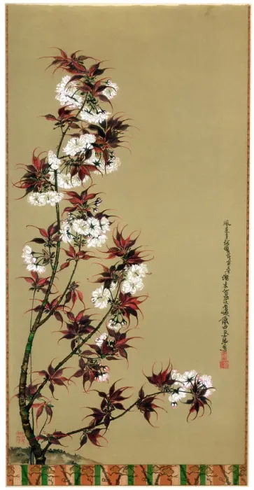 Framed Print : The Cherry Blossoms of Mikawa, 19th century (1886). Artist: Wilhelm Greve