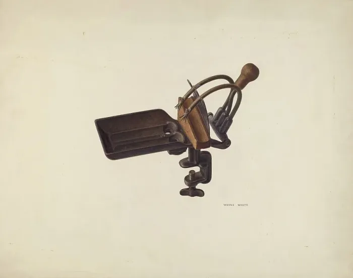Framed Print : Cherry Pitter, 1935 / 1942. Creator: Wayne White