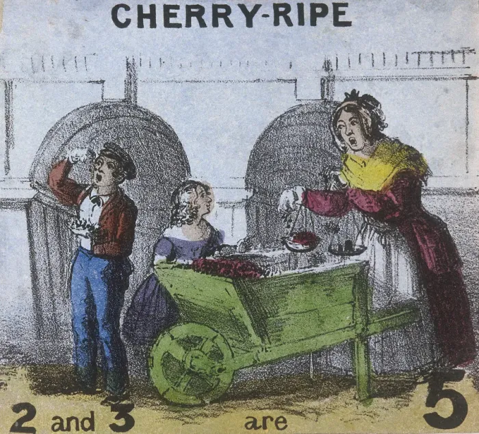 Framed Print : Cherry-ripe, Cries of London, c1840. Artist: TH Jones Framed Print : Cherry-ripe, Cries of London, c1840. Artist: TH Jones
