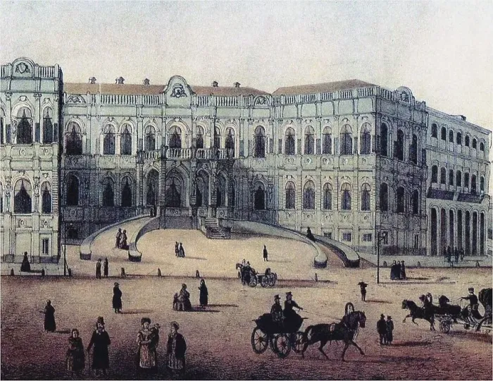 Framed Print : The Chertkov House on Myasnitskaya Street in Moscow, 1860s. Artist: Anonymous Framed Print : The Chertkov House on Myasnitskaya Street in Moscow, 1860s. Artist: Anonymous
