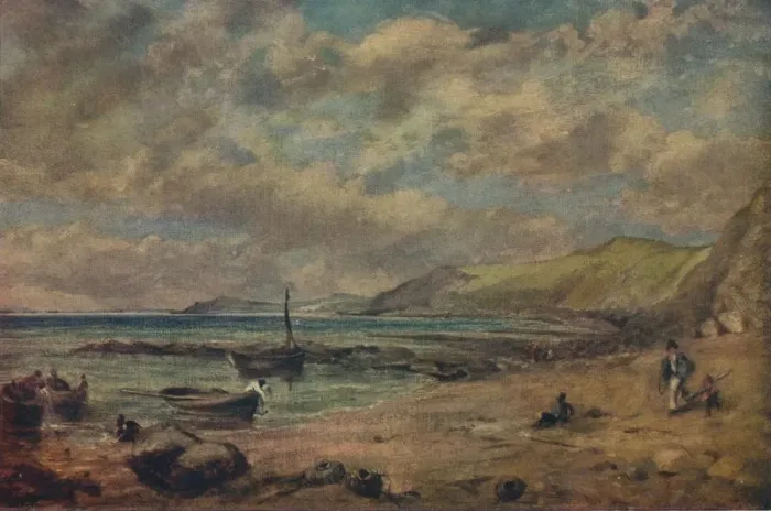 Framed Print : Chesil Beach, late 18th-early 19th century, (1943). Creator: John Constable