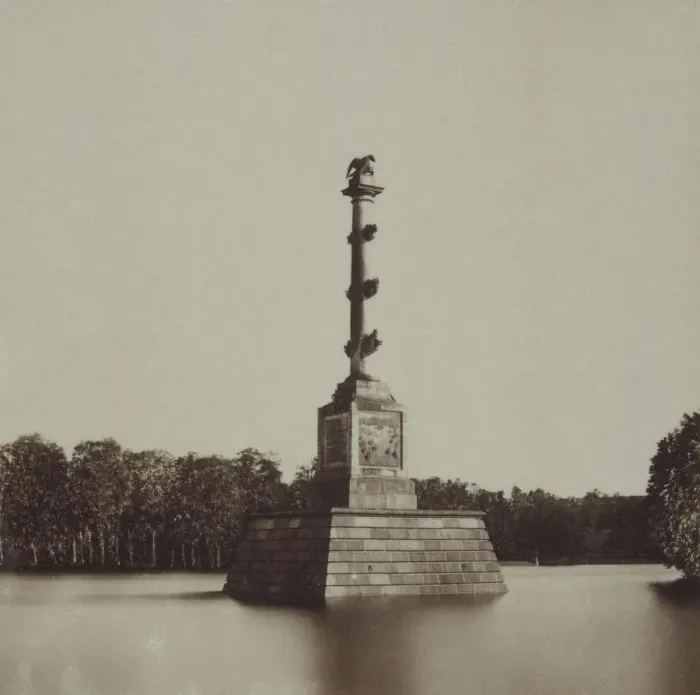 Framed Print : The Chesme Column, Second Half of the 19th century. Artist: Anonymous