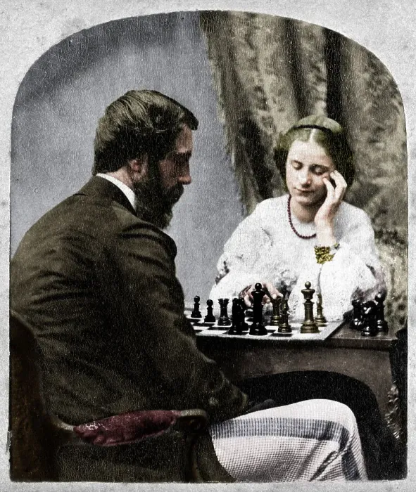 Framed Print : The Chess Players Framed Print : The Chess Players