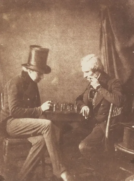 Framed Print : The Chess Players, ca. 1845. Creator: Likely by Antoine-Francois-Jean Claudet Framed Print : The Chess Players, ca. 1845. Creator: Likely by Antoine-Francois-Jean Claudet