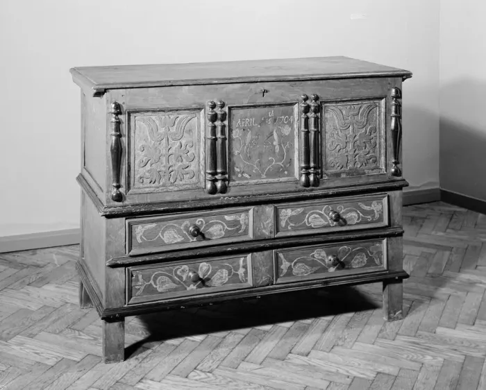 Framed Print : Chest, 1704. Creator: Unknown Framed Print : Chest, 1704. Creator: Unknown